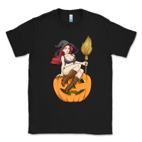 Black sexy witch halloween costume blackcraft pumpkin wi Classic Tee - tuanDangUi