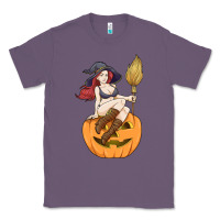 Lavender sexy witch halloween costume blackcraft pumpkin wi Classic Tee - tuanDangUi