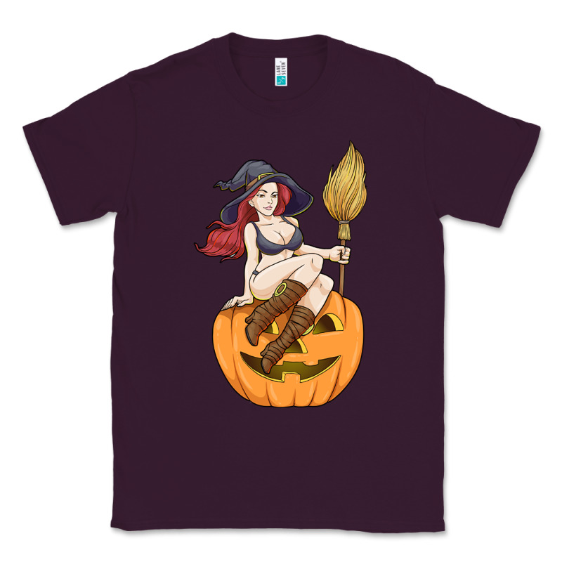 Sexy Witch Halloween Costume Blackcraft Pumpkin Wi Classic Tee by tuanDangUi | Teevron
