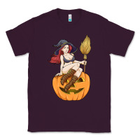 Plum sexy witch halloween costume blackcraft pumpkin wi Classic Tee - tuanDangUi