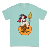 Seafoam sexy witch halloween costume blackcraft pumpkin wi Classic Tee - tuanDangUi