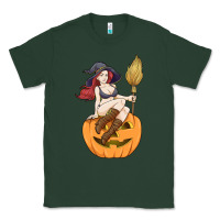 Sports Green sexy witch halloween costume blackcraft pumpkin wi Classic Tee - tuanDangUi