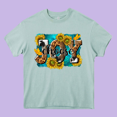 Choose Joy Heavy Core Tee Designed By Nancycooperartshop