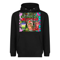 Black summer time Heavyweight Hoodie - CowhideDigitalArt