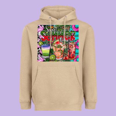 Summer Time Heavyweight Hoodie Designed By Cowhidedigitalart
