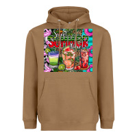 Toasted Coconut summer time Heavyweight Hoodie - CowhideDigitalArt