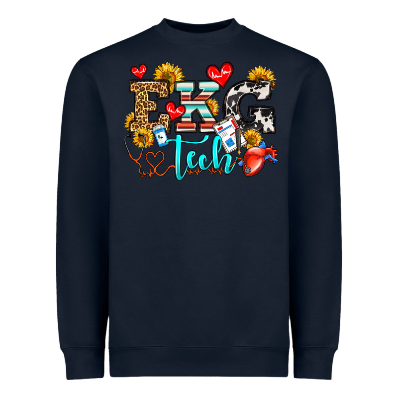 Ekg Tech Heavyweight Sweatshirt by OliviaCreatesArt | Teevron