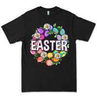 Black Easter with eggs and daisy Premium Tee - NancyCooperArtShop