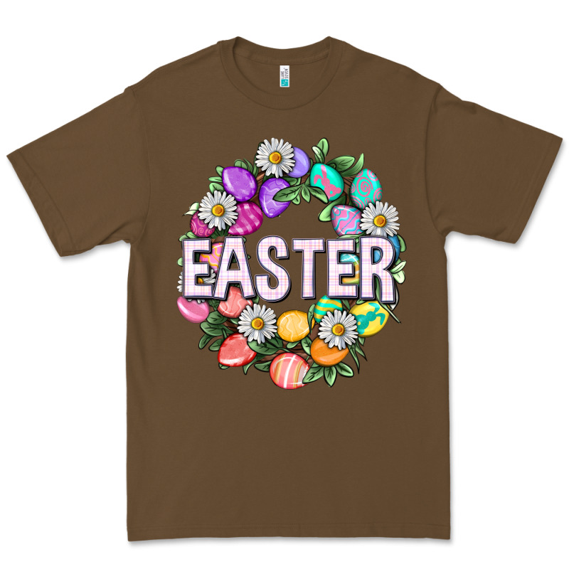 Easter With Eggs And Daisy Premium Tee by NancyCooperArtShop | Teevron