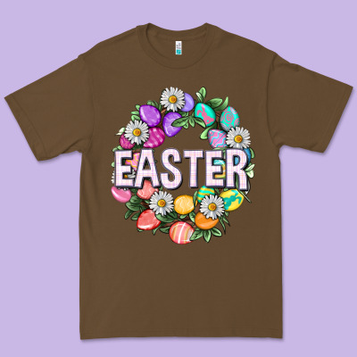 Easter With Eggs And Daisy Premium Tee Designed By Nancycooperartshop