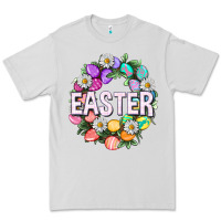 Dove Grey Easter with eggs and daisy Premium Tee - NancyCooperArtShop