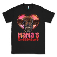 Black mama's sweetheart highland calf Classic Tee - RanaPortraitStore