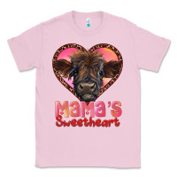 Bubblegum Pink mama's sweetheart highland calf Classic Tee - RanaPortraitStore