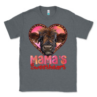 Charcoal Heather mama's sweetheart highland calf Classic Tee - RanaPortraitStore