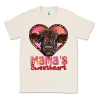 Natural mama's sweetheart highland calf Classic Tee - RanaPortraitStore
