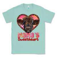 Seafoam mama's sweetheart highland calf Classic Tee - RanaPortraitStore