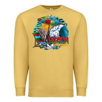 Antique Gold beach please Premium Sweatshirt - CowhideDigitalArt