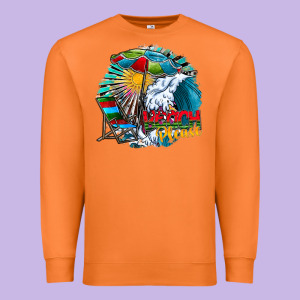 Beach Please Premium Sweatshirt Designed By Cowhidedigitalart