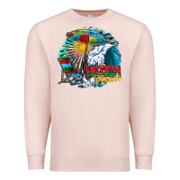 Pale Pink beach please Premium Sweatshirt - CowhideDigitalArt