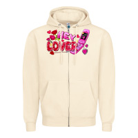 Sandshell hey lover flip phone Zipper Hoodie - FaDigitalArtStudio