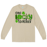 St. Patrick's Day One Lucky Teacher Long Sleeve Tee | Teevron