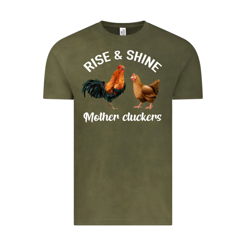 Rise And Shine Mother Cluckers Vintage Tee by Bettercallsaul | Teevron