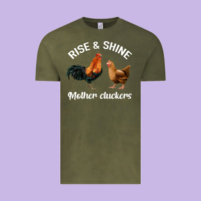 Rise And Shine Mother Cluckers Vintage Tee Designed By Bettercallsaul
