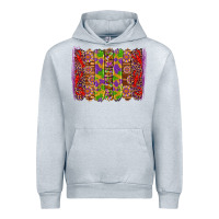 Heather Grey mardi gras crawfish brushstrokes Urban Hoodie - Artiststas