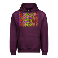 Mauve Wine mardi gras crawfish brushstrokes Urban Hoodie - Artiststas