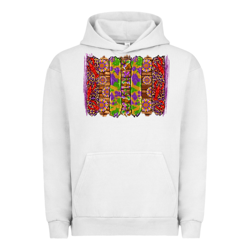 Mardi Gras Crawfish Brushstrokes Urban Hoodie by Artiststas | Teevron