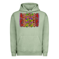 Pigment Oil Green mardi gras crawfish brushstrokes Urban Hoodie - Artiststas