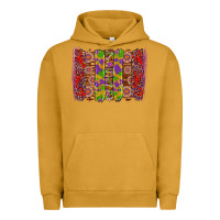 Pigment Peanut Butter mardi gras crawfish brushstrokes Urban Hoodie - Artiststas