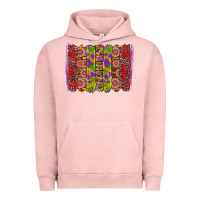 Pigment Salmon mardi gras crawfish brushstrokes Urban Hoodie - Artiststas