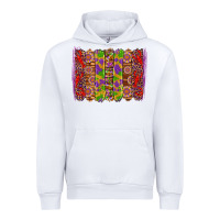 White mardi gras crawfish brushstrokes Urban Hoodie - Artiststas