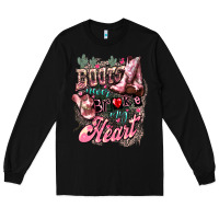 Black Boots never broke my heart Long Sleeve Tee - HowdyJamesFarm
