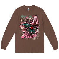 Chestnut Boots never broke my heart Long Sleeve Tee - HowdyJamesFarm