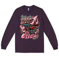 Plum Boots never broke my heart Long Sleeve Tee - HowdyJamesFarm