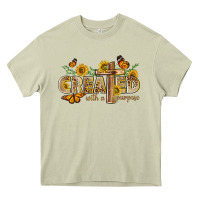Mossy created with a purpose with sunflower and butterfl Heavy Core Tee - NancyCooperArtShop