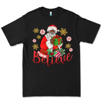 Black believe black santa christmas Premium Tee - MaliasSmallBusiness