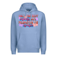 Colony Blue only the best moms get promoted to nana Premium Hoodie - FaDigitalArtStudio