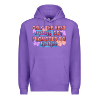 Purple only the best moms get promoted to nana Premium Hoodie - FaDigitalArtStudio