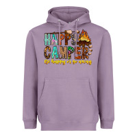 Lavender Happy Camper Be Happy Or Go Away Heavyweight Hoodie - CowhideDigitalArt