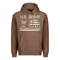 Chestnut Vietnam Veteran Shirt US Army Veteran Day Women Me Premium Hoodie - tuanDangUi