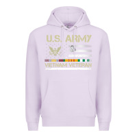 Lilac Vietnam Veteran Shirt US Army Veteran Day Women Me Premium Hoodie - tuanDangUi