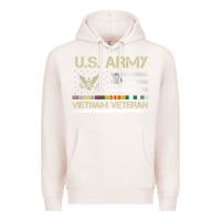 Pale Pink Vietnam Veteran Shirt US Army Veteran Day Women Me Premium Hoodie - tuanDangUi