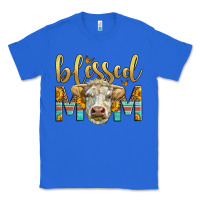 True Royal Western Blessed Mom Charolais Bull Classic Tee - LillyAllenDesigns