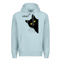 Blue Mist black cat day halloween black cat meow Premium Hoodie - tuanDangUi