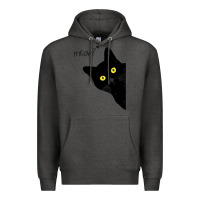 Charcoal Heather black cat day halloween black cat meow Premium Hoodie - tuanDangUi