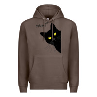 Coffee black cat day halloween black cat meow Premium Hoodie - tuanDangUi