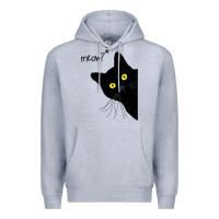 Black Cat Day Halloween Black Cat Meow Premium Hoodie | Teevron
